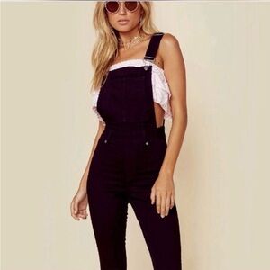 Cheap Monday Women's Black Denim Overalls